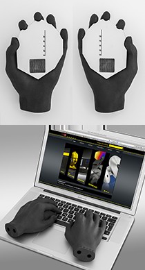 OTA 通用筆記本電腦雙手模型
